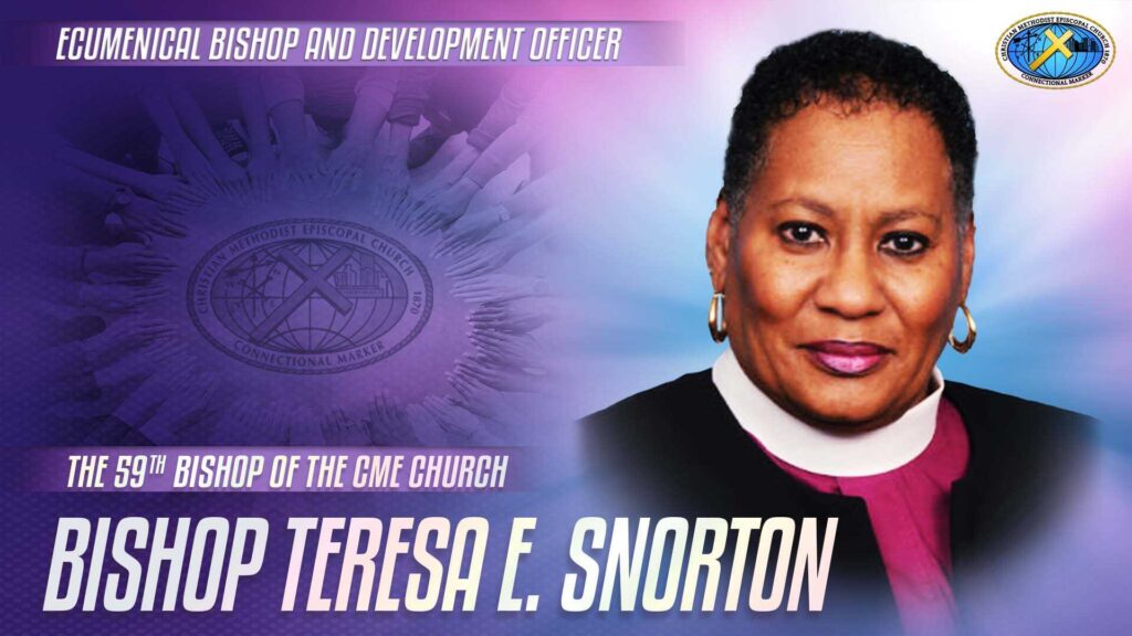 A picture of the cml church 's new president, teresa e. Snorton
