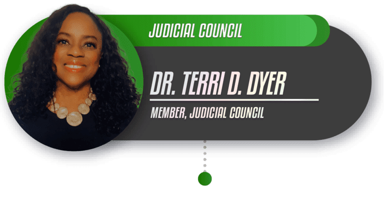 A picture of dr. Terri dyer and her name