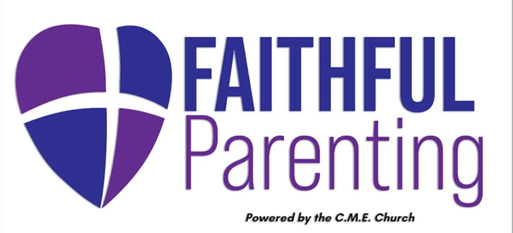 A purple heart with the words " faithful parents " on it.